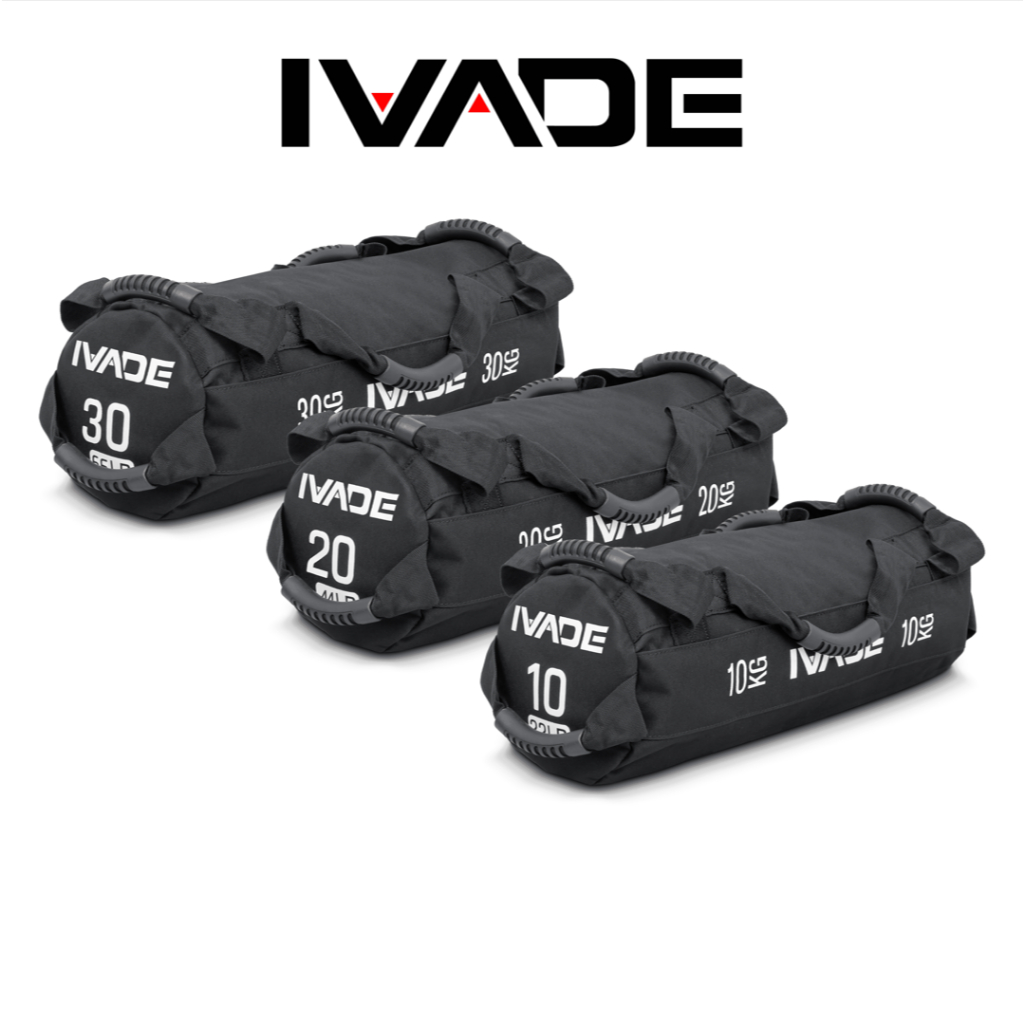 กระเป๋าถ่วงน้ำหนัก HRX Competition Sandbag 10-30KG (ไม่มีทราย)  - เครื่องออกกำลังกาย แบรนด์ IVADE