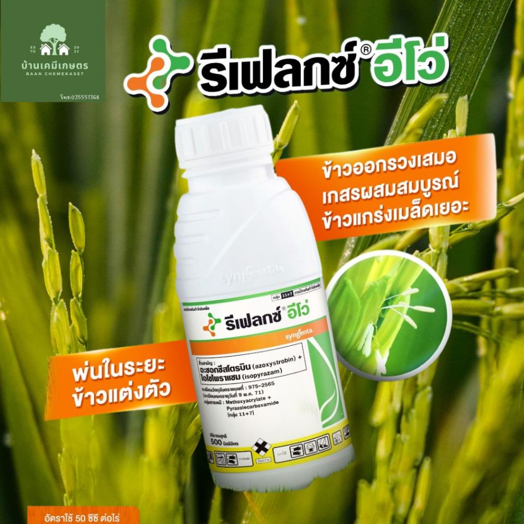 รีเฟลกซ์ อีโว่ 500ซีซี ป้องกันและกำจัดเชื้อราในนาข้าว