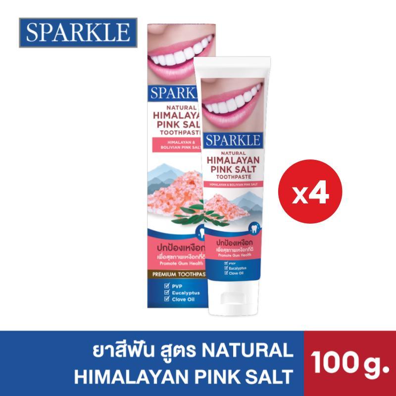 [แพ็ค 4] SPARKLE ยาสีฟัน สปาร์คเคิล เนเชอรัล สูตร NATURAL HIMALAYAN PINK SALT 100G (10SK00080X4)