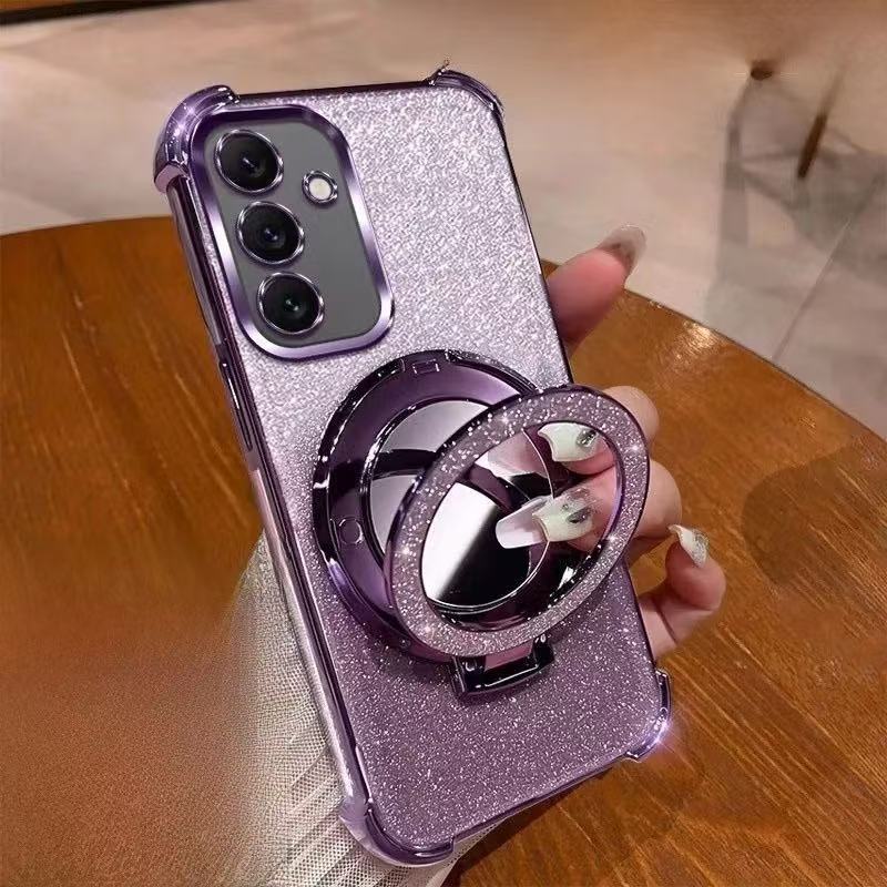 เคสกากเพชร+ขาตั้ง สำหรับ OPPO Realme C75 C75X C71 เคสกันกระแทก พร้อมขาตั้ง