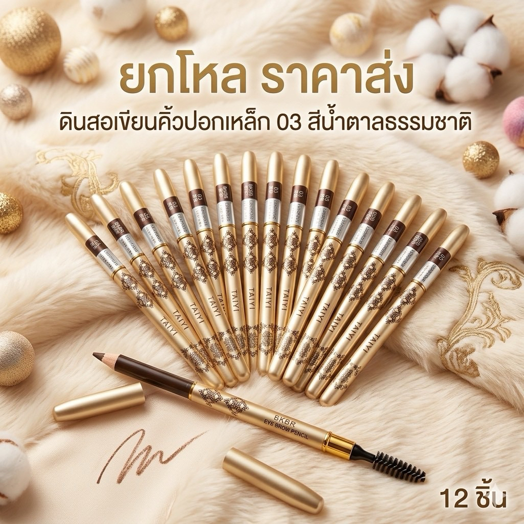 🔥ยกโหล🔥 ดินสอเขียนคิ้วปอกเหล็ก