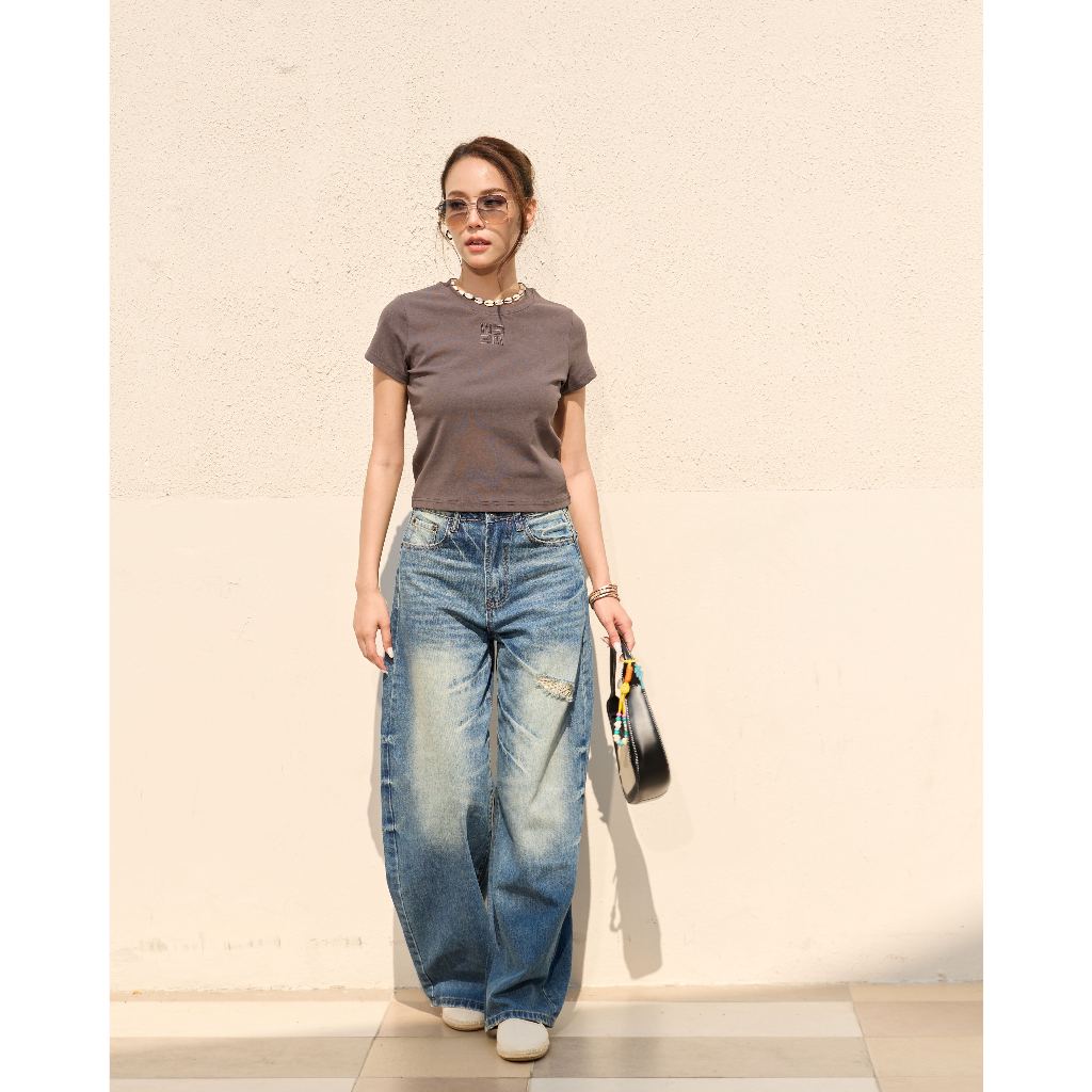 Niyom Jeans collection The Oasis : รุ่น B328 กางเกงยีนส์ ทรงกระบอก