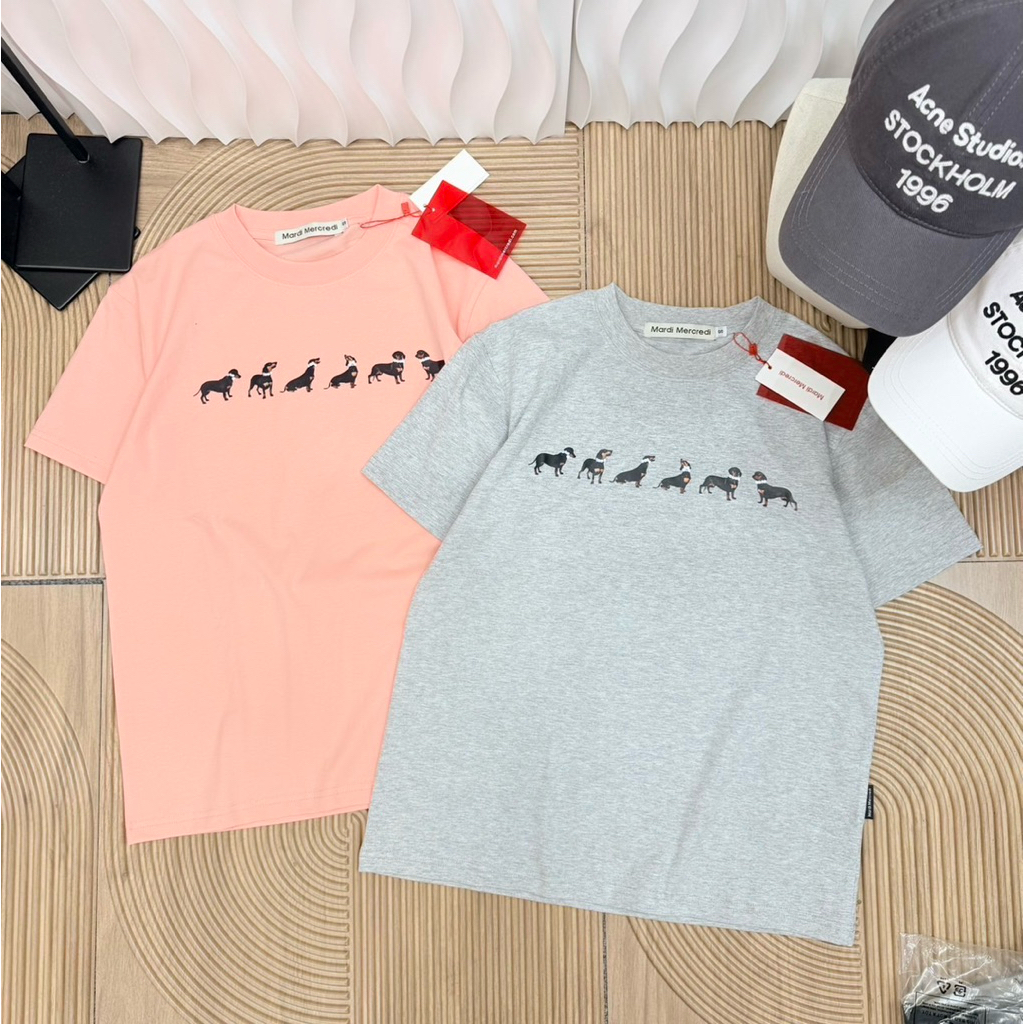 พร้อมส่ง เสื้อ Ma_rdi T-Shirt เสื้อมาดี้ เสื้อยืดเกาหลี สกรีนลายน้องหมาดัชชุน ผ้าคอตตอน งานคุณภาพ