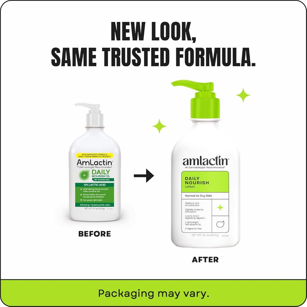 Amlactin Daily Nourish 12% Lactic Acid แพ็คเกจใหม่ล่าสุด สูตรเดิม