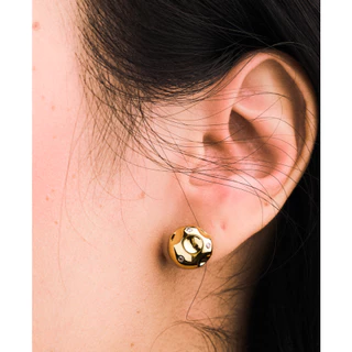 Adornment club - Egg earrings (gold/silver) ต่างหู l nickel free, waterproof, long-lasting แพ้ง่ายใส่ได้ กันน้ำ