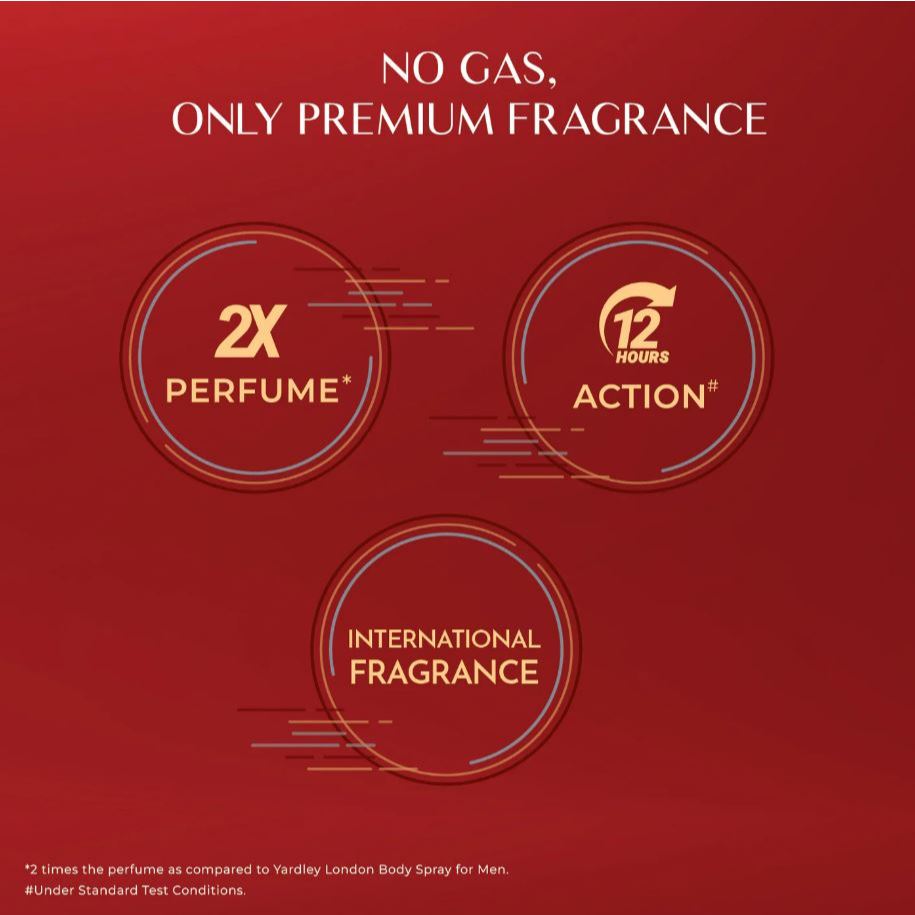 Yardley Gentleman Scotland Swag No Gas Perfumed Deodrant | No Gas Deo For Men | 2X Perfume | 12 Hours Action | 150ml ราคา ถูกที่สุด ดีลบีเคเค แกลเลอรีภาพที่ 5