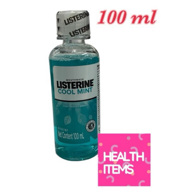 ((100ml)) ลิสเตอรีน น้ำยาบ้วนปาก คูลมินต์ Listerine Mouthwash Coolmint