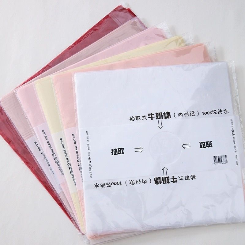 กระดาษสาแบบแผ่น กระดาษห่อช่อดอกไม้ ขนาด 30*30 ซ.ม. แพ็ค 37-40 แผ่น
