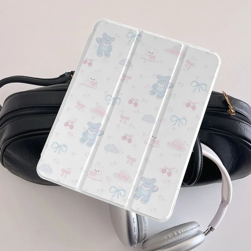 🚚พร้อมส่ง🚚case Samsung Tab floral A11 S11 S9+ S9 S7 S7 FE S8 S10 FE หมี S6 Lite S9 FE A7L A9 S7+