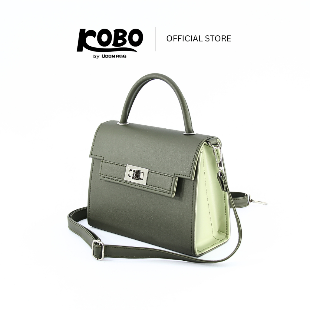 Udomagg&Findig อุดมเอก ฟินดิจ กระเป๋าสะพายข้างทรงกล่อง( BOX Bag)รหัสDM416