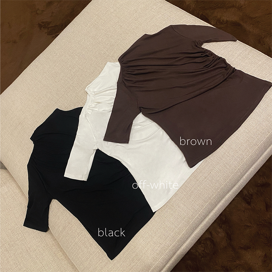 SEASON STUDIO – JODIE TOP / เสื้อแขน 3 ส่วน ดีเทลจีบหน้า ทรงสวย ราคา ถูกที่สุด ดีลบีเคเค แกลเลอรีภาพที่ 8