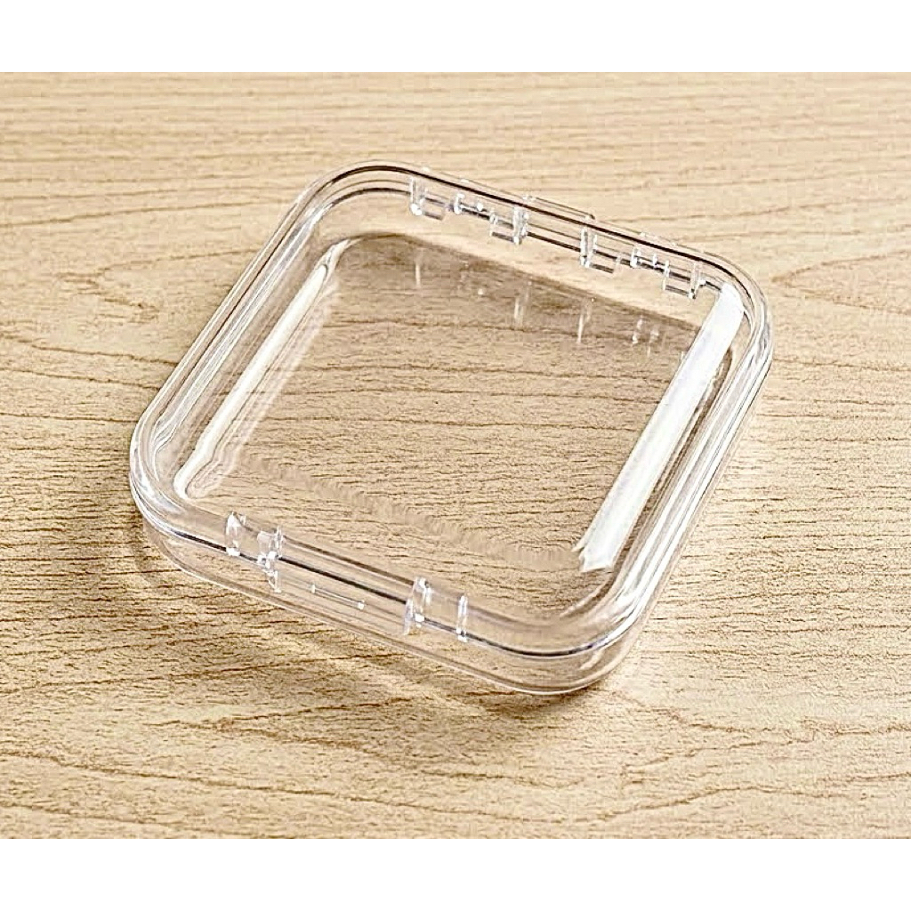 กล่องอะคริลิคใสอเนกประสงค์ อย่างดี ขนาด 7.5x7.5 cm พกพาสะดวก สำหรับเก็บของใช้ชิ้นเล็ก ของสะสม เครื่องประดับ เล็บปลอม