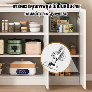 GYG ตู้เก็บของ ตู้เตี้ย 3บาน 2บาน ตู้เก็บของสีขาว/สีดำ ตู้โอเวอร์เลย์ ดีไซน์เรียบหรู