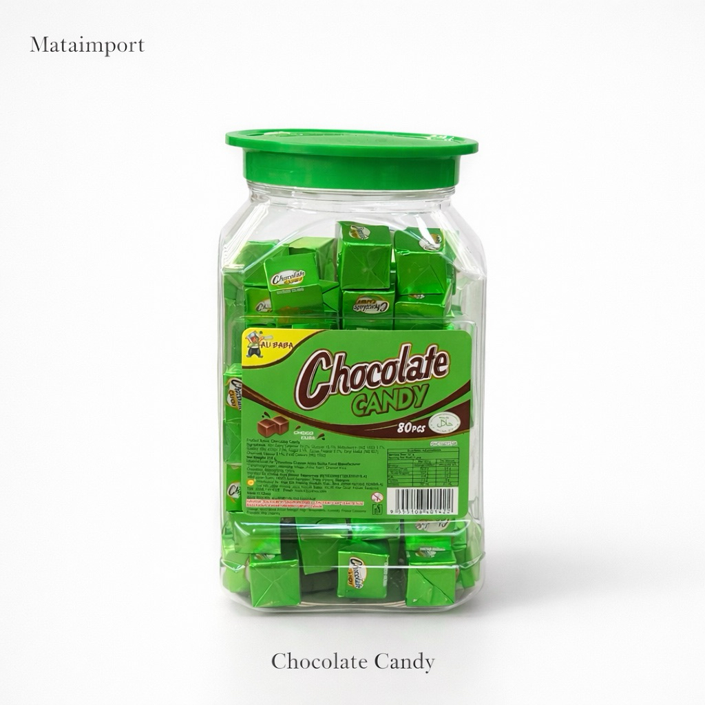 candy chocolate cube 80’s (กระปุกเล็ก) ลูกอมช็อกโกแลตอัดเม็ด