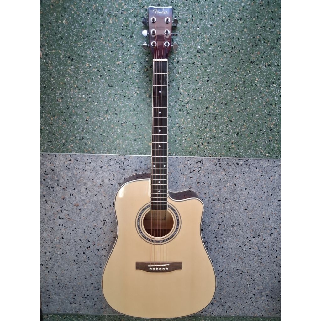กีต้าร์โปร่ง fender dreadnought cutaway