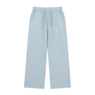 GIORDANO กางเกงขายาวผู้หญิง Women's Linen Viscose Pants 05416225