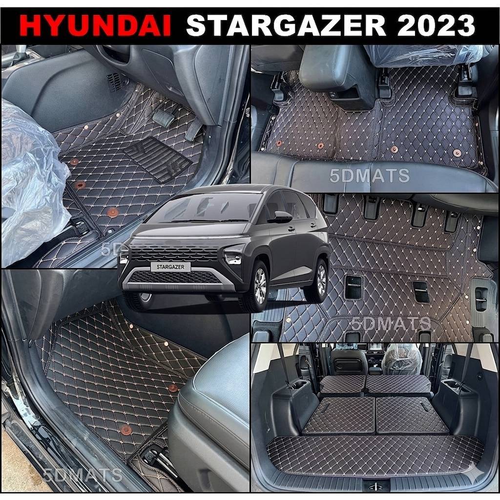 พรมปูพื้นรถยนต์6D  HYUNDAI STARGAZER เข้ารูป