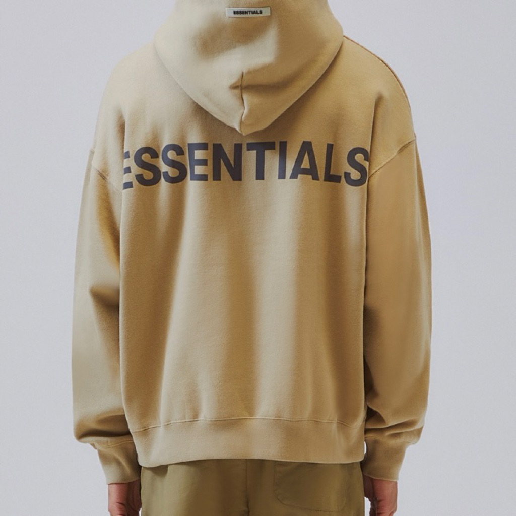 ESSENTIALS - SS19 3M Hoodie Tan S 🧡