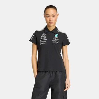 เสื้อโปโลผู้หญิง Mercedes-AMG F1 2026 Team สีดำ