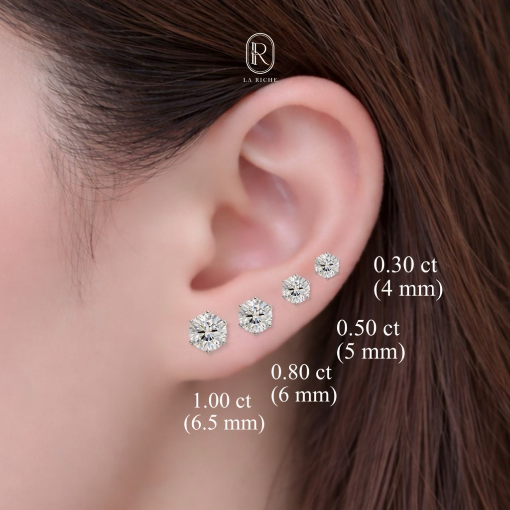 Elina ต่างหูเพชร Lab-Grown IGI (0.50ctขึ้นไป) รูปที่ 2