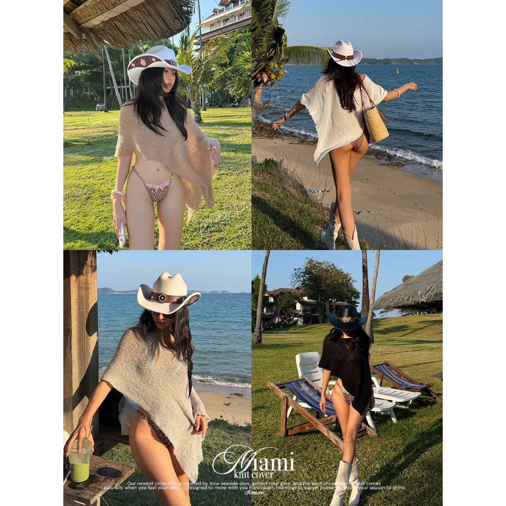 ICEBLINK l Miami knit cover เสื้อคลุมไหมพรมกริตเตอร์