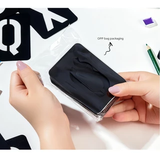 [พร้อมส่ง] 42 ชิ้น/ชุด DIY แม่แบบ ไม้บรรทัด ลอกลาย ลอกแบบ ลายฉลุ ตัวอักษร ตัวเลข Alphabet Letter Number Template Ruler