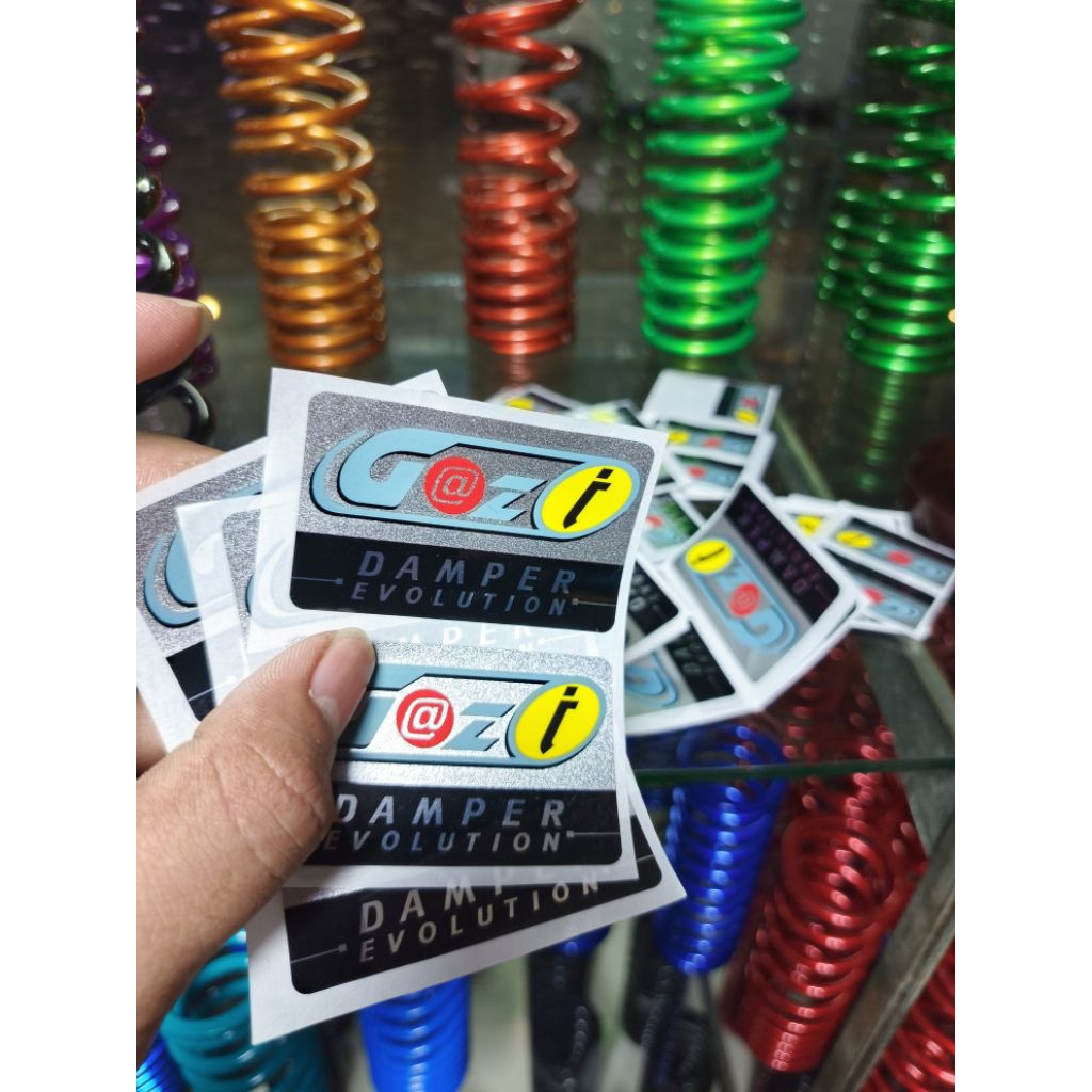 สติ๊กเกอร์Gaziแท้ สติ๊กเกอร์เล็กแท้งกลาง,สติ๊กเกอร์ใหญ่กระปุก,น๊อตเลทล๊อคสปริง