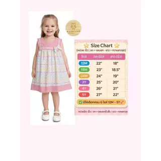 ต.13 Gymboree Bno เสื้อผ้าเด็กผู้หญิง ชุดเดรส 1-5 ขวบ