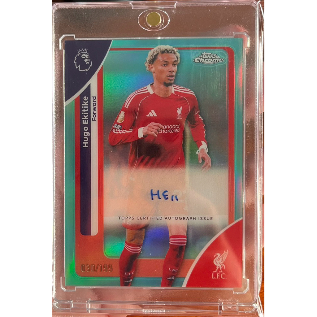 Hugo Ekitike (Liverpool FC) /199 Topps Chrome Premier League 2026 สวยๆเลยครับผม