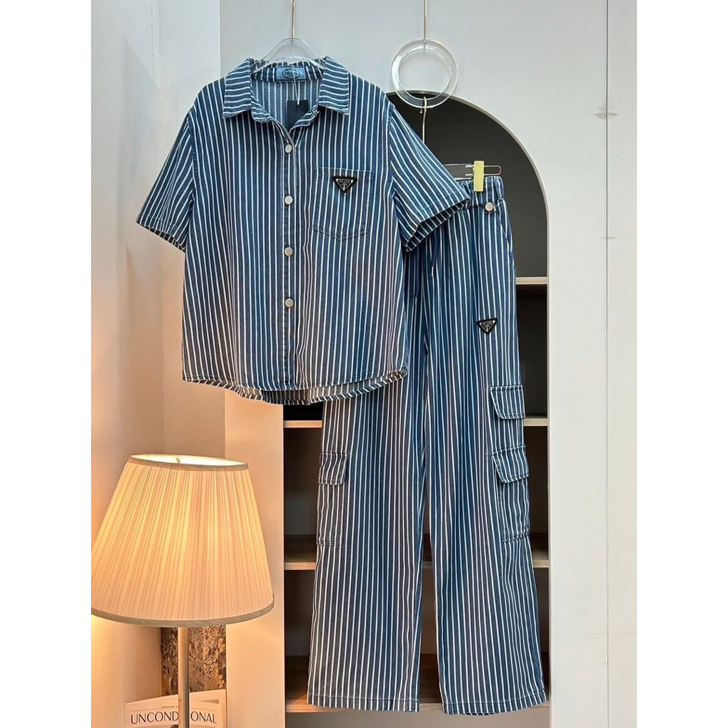 clittle| รวมเซตยีนส์ไฮเอน ชุดเสื้อและกางเกง ยีนส์แท้เนื้อนิ่ม งานไฮเอน✅พร้อมส่ง