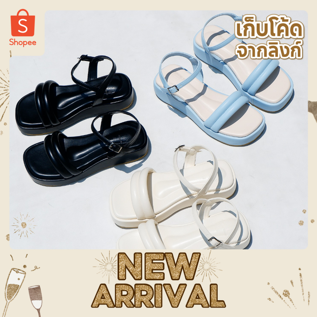 **มีส่งด่วน**25twentyfives - รุ่นฟิล่า อลิน รองเท้าสายรัดแบบ Platform ให้ลุคเกาหลีคาเฟ่ สูง1.5นิ้ว