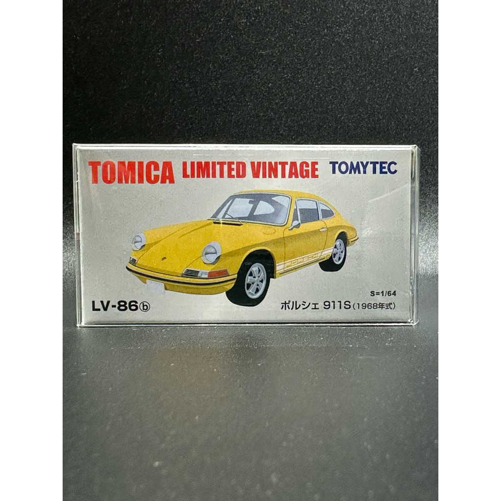 TOMICA LIMITED VINTAGE LV-86b 1/64 PORSCHE 911S -1968- (Yellow)