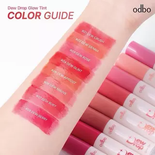 ลิปทินท์ ODBO DEW DROP GLOW TINT OD5027 ดิว ดรอป โกลว์ ทินต์ โอดีบีโอ เนื้อฉ่ำวาว ลิป ติดทน บางเบา