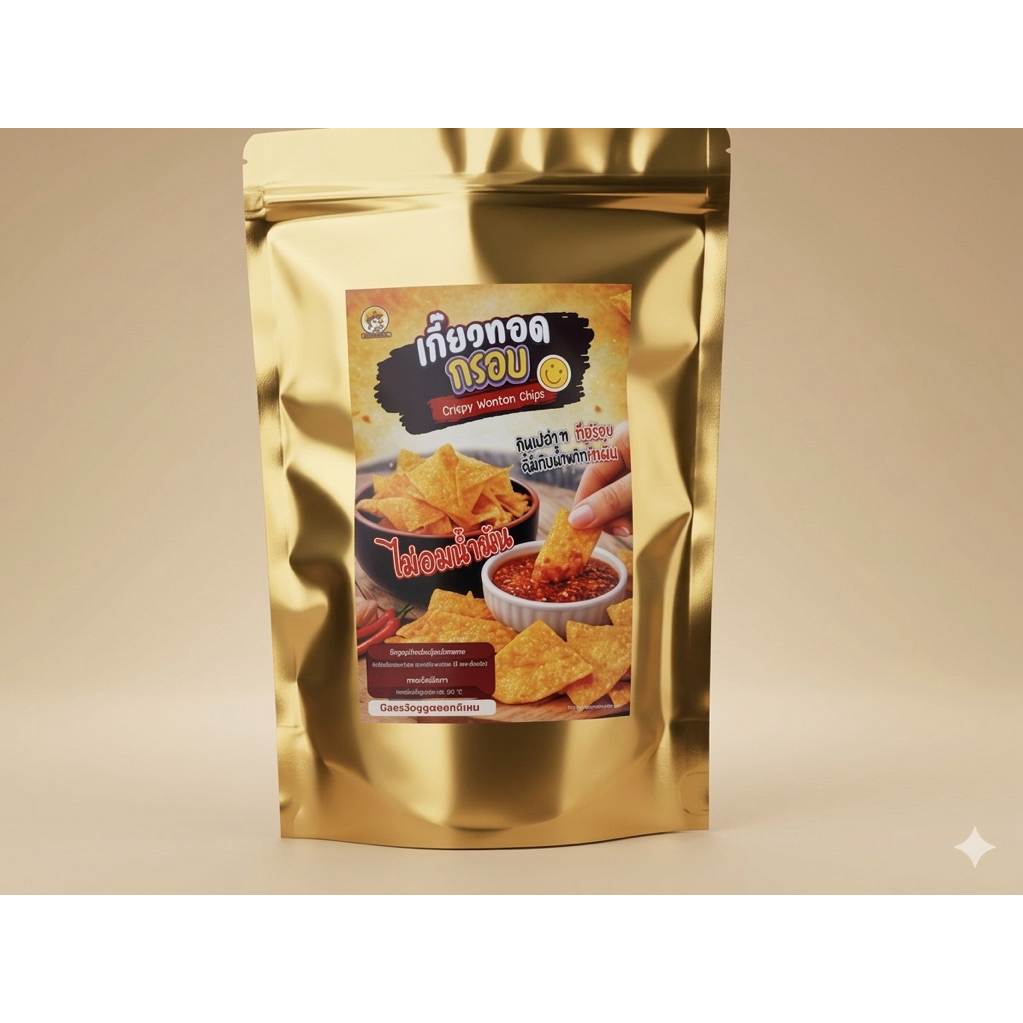 เกี๊ยวทอดกรอบ 50g ไม่อมน้ำมัน | โปร 1 แถม 1| ราคา ถูกที่สุด ดีลบีเคเค แกลเลอรีภาพที่ 3