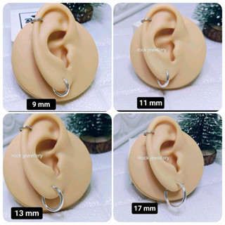 SVR( Silver925) ต่างหูห่วงเงินแท้ ไม่แพ้ 1.5,2mm (ราคาต่อ 1 …