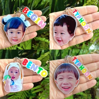พวงกุญแจหน้าคน พวงกุญแจห้อยกระเป๋า key chain มีเคลือบนูน สามารถใส่ชื่อ รูป น่ารักๆ (สามารถเปลี่ยนรูปได้)