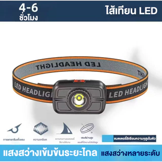 CRX [รุ่นใหม่]ไฟฉายคาดศีรษะขนาดเล็กแบบพกพาที่มีประสิทธิภาพ USB ชาร์จไฟได้ LED ไฟฉายคาดศีรษะกันน้ำกลางแจ้งแคมป์ปิ้งไฟตกปล