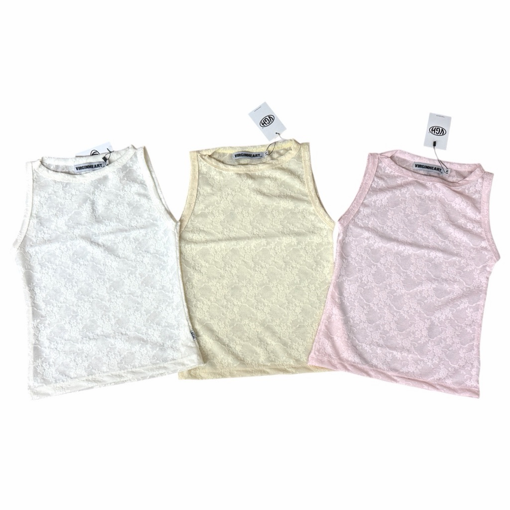 flower lace tanktops (เสื้ิอกล้าม)