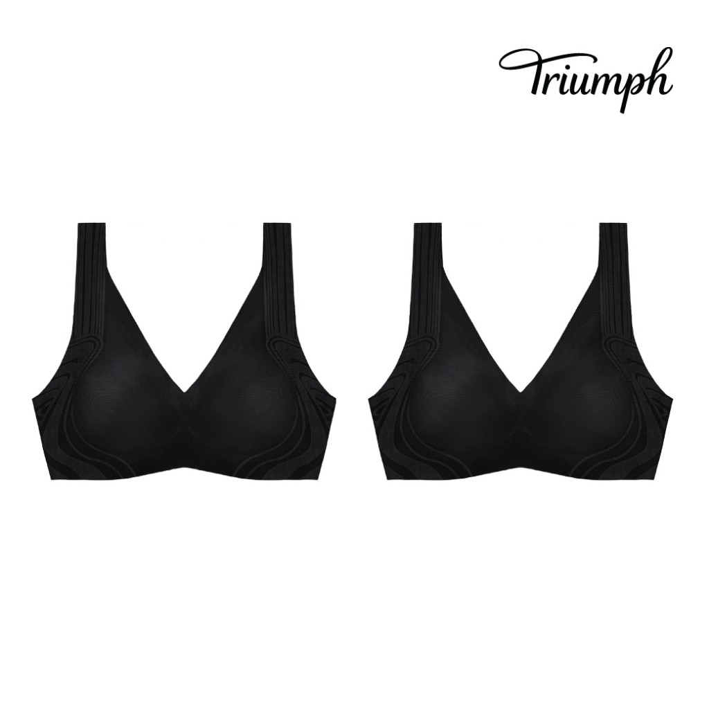 Summer Set sloggi เสื้อชั้นในไม่มีโครง รุ่น sloggi ZERO Feel N Top 2.0 AX รหัส 10208775  สีดำ 0004
