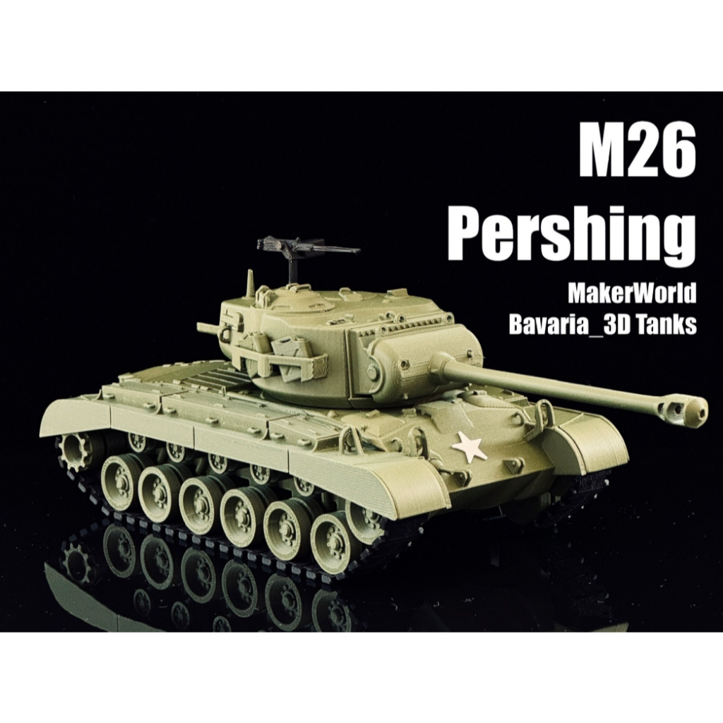 โมเดลรถถังอเมริกา M26 Pershing – สเกล 1/35