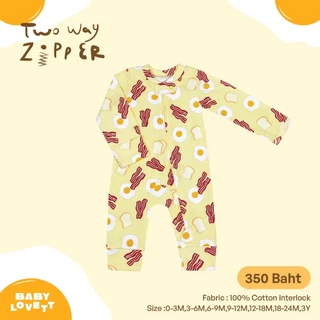 [Babylovett] Breakfast - Two-Way Zipper ชุดนอนเปิดเท้า