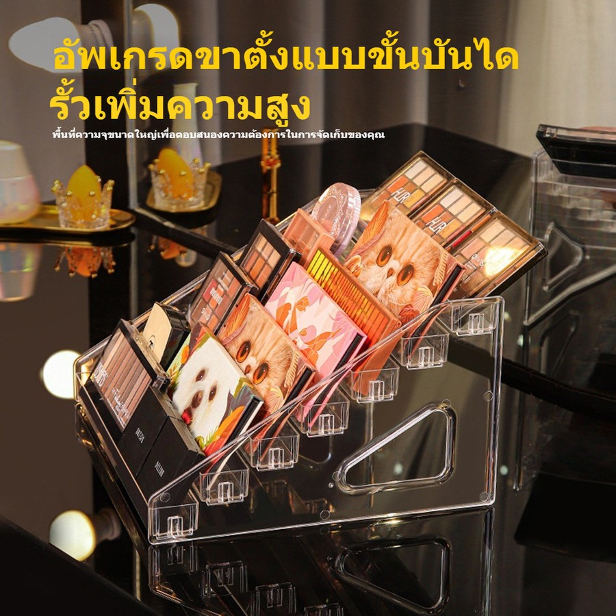 【ThaiBreeze】3ชั้น อะคริลิค เครื่องสําอางจัดเก็บชั้นวางจอแสดงผล ลิปสติกยาทาเล็บน้ําหอมแต่งหน้าออแกไนเซอร์ ราคา ถูกที่สุด ดีลบีเคเค แกลเลอรีภาพที่ 8