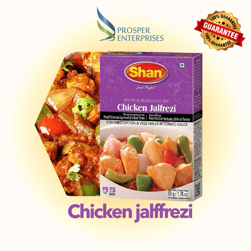 Shan Chicken Jalfrezi Masala 50g | ผงทำไก่จาลเฟรซี |เครื่องเทศอินเดีย/ปากีสถาน Curry Spice Mix Halal