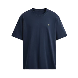 haas เสื้อยืดคอกลม Unisex ปัก h SBSK2753