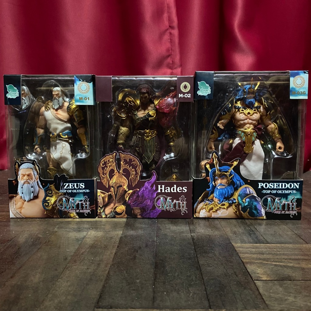 Shinfu Toys Berserker Studio ฟิกเกอร์ Zeus Hades Poseidon