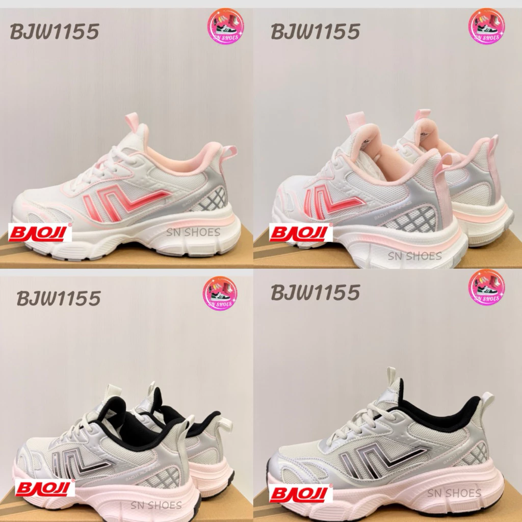รองเท้าผ้าใบบาโอจิ BAOJI เเท้100% BJW 1155A รองเท้าผ้าใบผู้หญิง ไซร้ 37-41