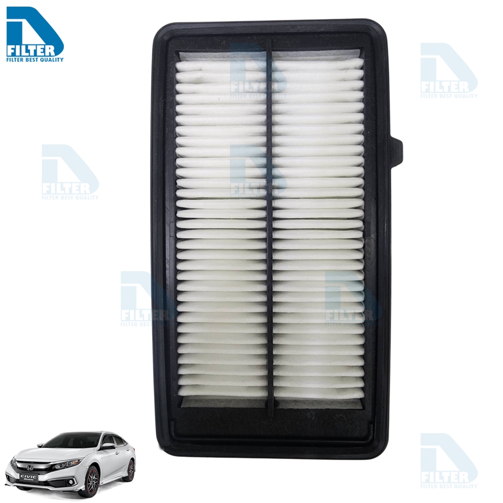 กรองอากาศ Honda ฮอนด้า Civic ซีวิค FC/FK 2016-2020 (เครื่อง 1.5 Turbo) By D Filter (ไส้กรองอากาศ) (DFA343)