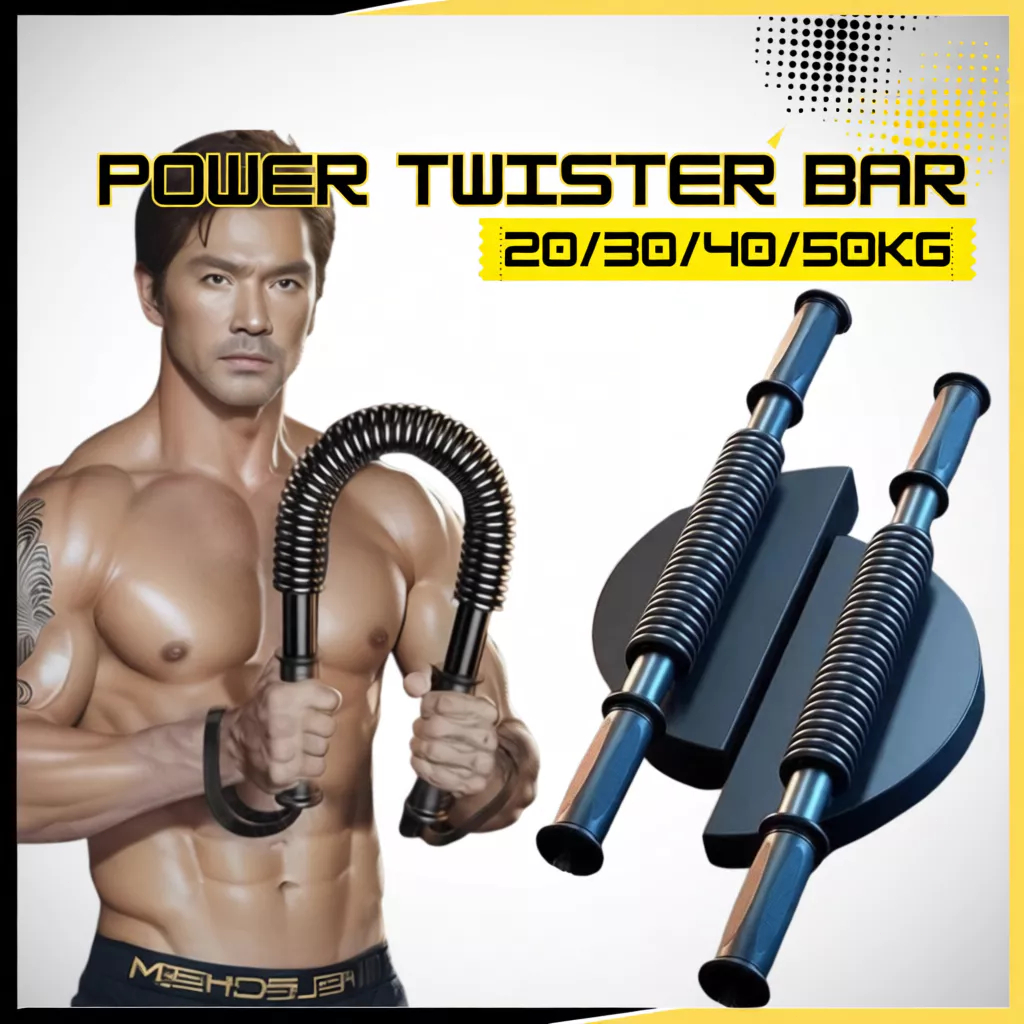 พร้อมส่ง อุปกรณ์ฟิตเนส Power Twister สปริงมือหัก 20/30KG อุปกรณ์สร้างกล้ามแขน กระชับต้นแขน ฟิตเนส บาร์ ออกกําลั