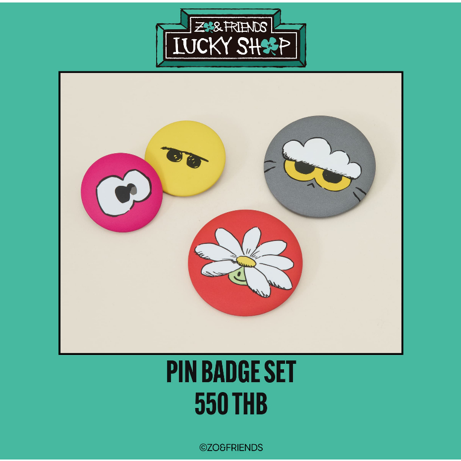 SEOULR | [ZO&FRIENDS] PIN BADGE SET
