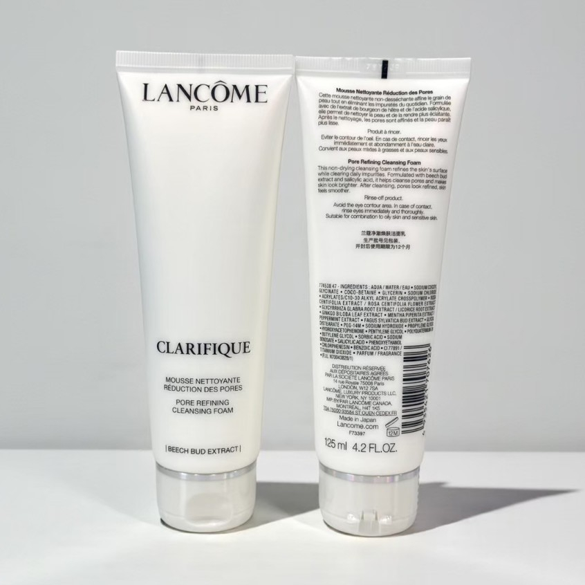 L.ANCOME Clarifique Cleansing Foam มีขนาดให้เลือก ราคา ถูกที่สุด ดีลบีเคเค